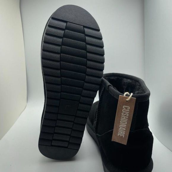 CUSHIONAIRE Women's Cozy pull on boot BLACK 6.5W - Picture 5 of 6
